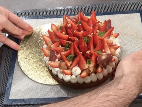 Tarte à la fraise et à la rhubarbe - 144