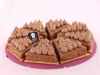 Tarte lactée caramel et chantilly Alunga™ en parts individuelles