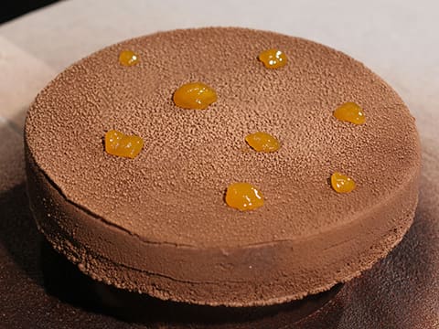 Tarte à la mangue et ganache lactée caramel - 86