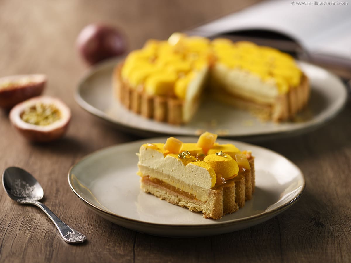 Tarte mangue et fruit de la passion Fiche recette illustrée Meilleur du Chef