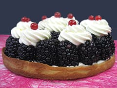 Tarte aux mûres chantilly