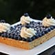 Tarte aux myrtilles fraîches et chantilly