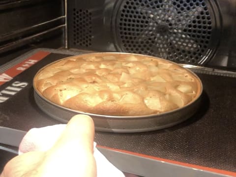 Tarte aux poires cuite