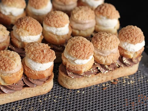 Tarte profiteroles, en parts individuelles - 64