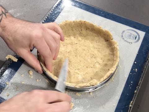 Tarte à la rhubarbe en crumble - 22