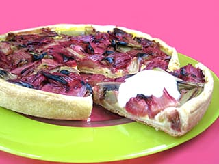 Tarte à la rhubarbe facile