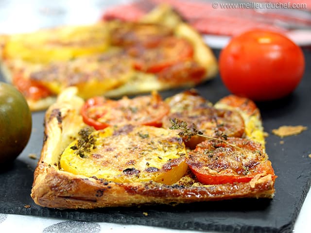 Tarte aux tomates variées