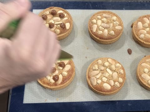 Crème au caramel pochée sur tartes