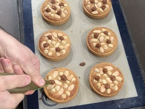 Crème au caramel pochée sur tartes