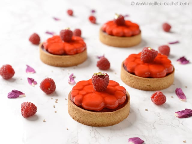 Tartelettes bavaroise framboise