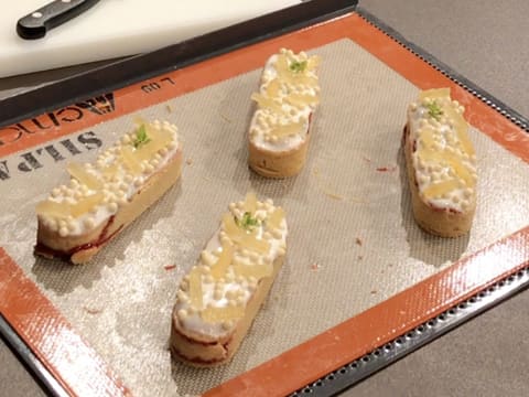 Tartelette citron vert/basilic et fraise, glacée comme un éclair - 83