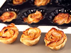 Tartelettes pommes, façon fleur