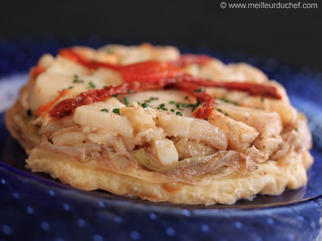 Tatin de langouste aux coquilles Saint-Jacques