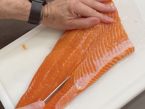 Truite confite basse température, mousseline de topinambour et tuile dentelle - 32