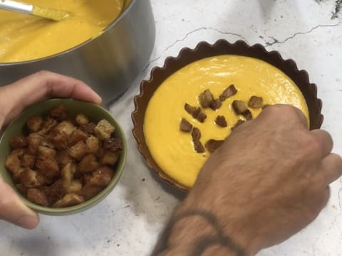 Velouté de potimarron à la truffe noire - 40