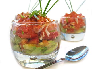Avocat au crabe en verrine