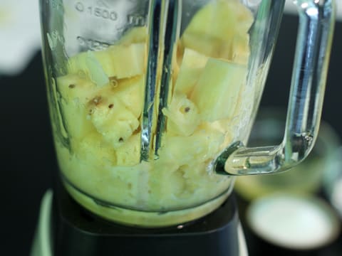 Verrine de sorbet ananas/coco et meringuettes chocolatées - 13