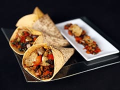 Wraps au poulet et aux légumes