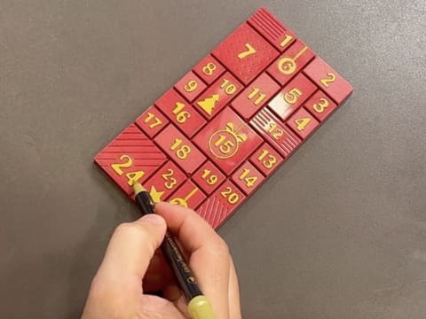 Chocolate, Peanut & Salted Butter Caramel Advent Calendar Tablet - 97