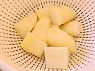 Blanching potatoes