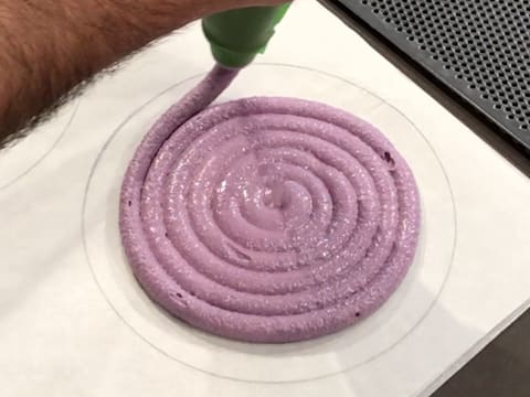 Blueberry Macaron Cake with Zéphyr Caramel Ganache - 26