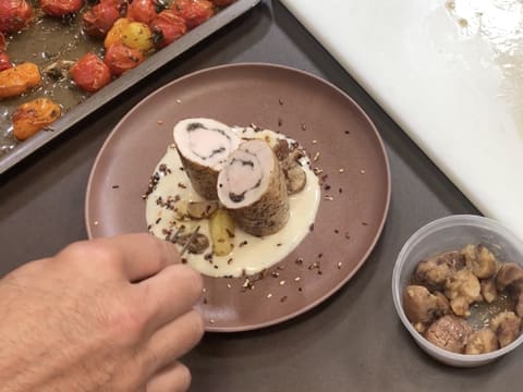 Chicken Roulade with Truffle, Sweet Potato Mash - 105