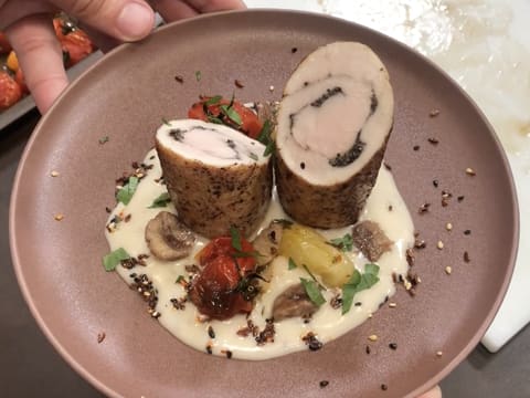 Chicken Roulade with Truffle, Sweet Potato Mash - 107