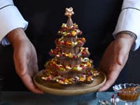 Chocolate Mendiant Christmas Tree