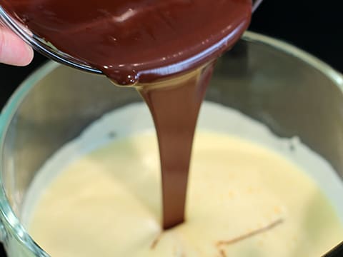 Chocolate & Raspberry Entremets, on a Brownie Biscuit - 45