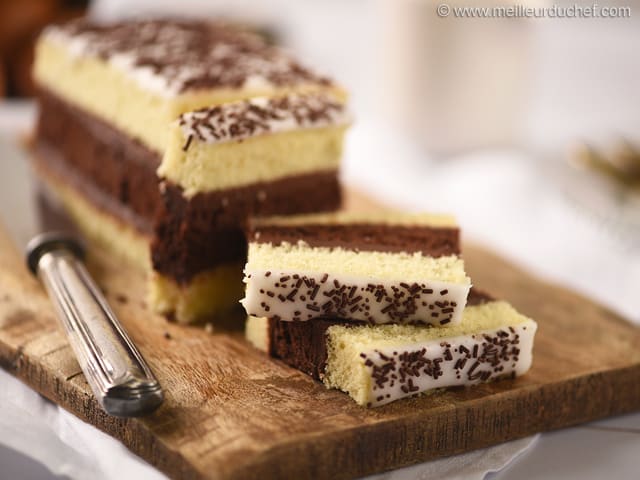 Chocolate & Vanilla Layer Cake