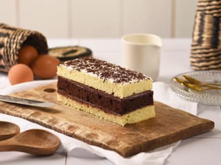 Chocolate & Vanilla Layer Cake