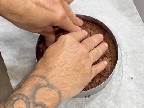 Dark Chocolate & Vanilla Pecan Praline Entremets - 138
