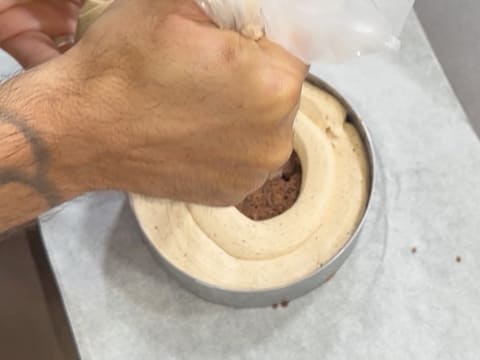 Dark Chocolate & Vanilla Pecan Praline Entremets - 139