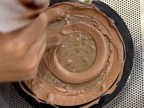 Dark Chocolate & Vanilla Pecan Praline Entremets - 168