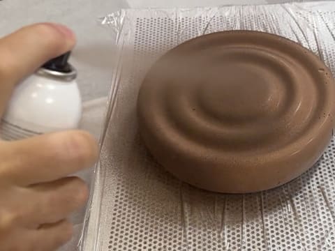 Dark Chocolate & Vanilla Pecan Praline Entremets - 179