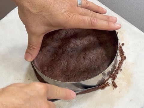 Dark Chocolate & Vanilla Pecan Praline Entremets - 83