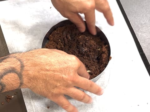 Dark Chocolate & Vanilla Pecan Praline Entremets - 94