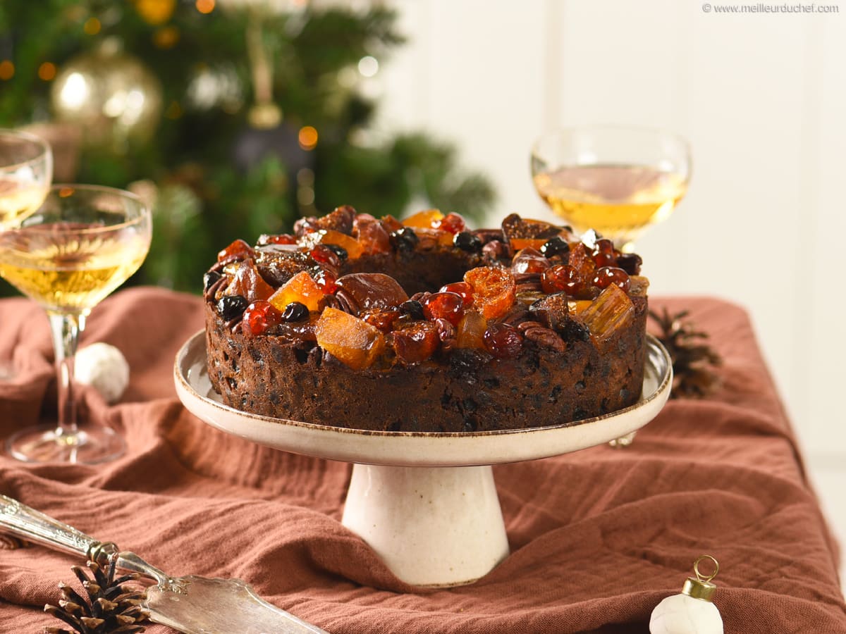 Eggless Christmas Fruit Cake Recipe - Vegan Christmas Fruit Cake - Tickling  Palates
