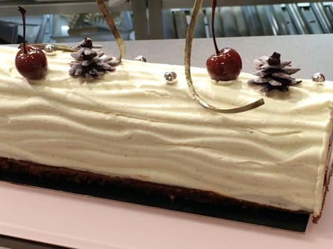 Black Forest Yule Log Cake - Food Meanderings