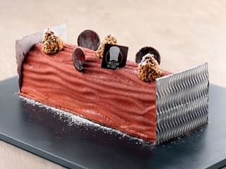 Chocolate & Caramel Yule Log