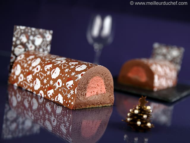 Moule à bûche de Noël + insert BÛCHE