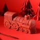 Raspberry & Pistachio Christmas Yule Log
