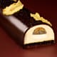 Pineapple, Coconut & Black Sesame Praline Christmas Yule Log