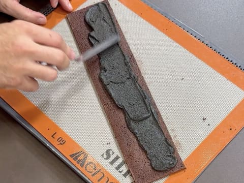 Pineapple, Coconut & Black Sesame Praline Christmas Yule Log - 106