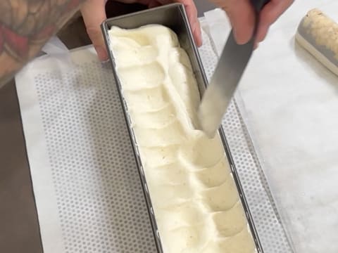 Pineapple, Coconut & Black Sesame Praline Christmas Yule Log - 129