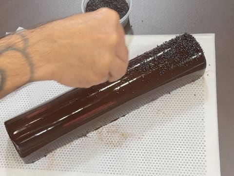 Pineapple, Coconut & Black Sesame Praline Christmas Yule Log - 175