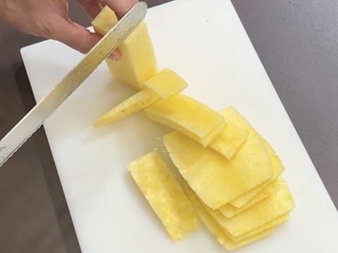 Pineapple, Coconut & Black Sesame Praline Christmas Yule Log - 64