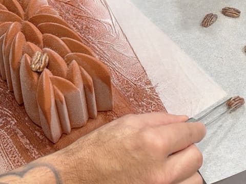 Vanilla, Caramel & Pecan Christmas Yule Log - 137