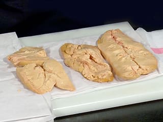 Deveining Foie Gras