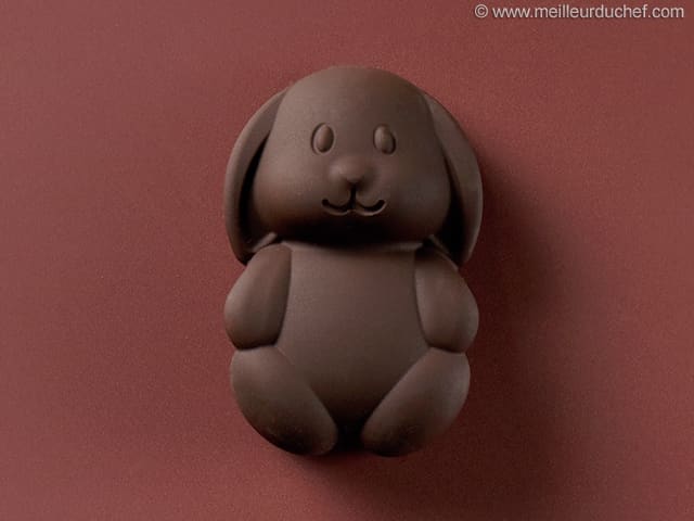 Dark Chocolate Easter Bunny with Vanilla Marshmallow
